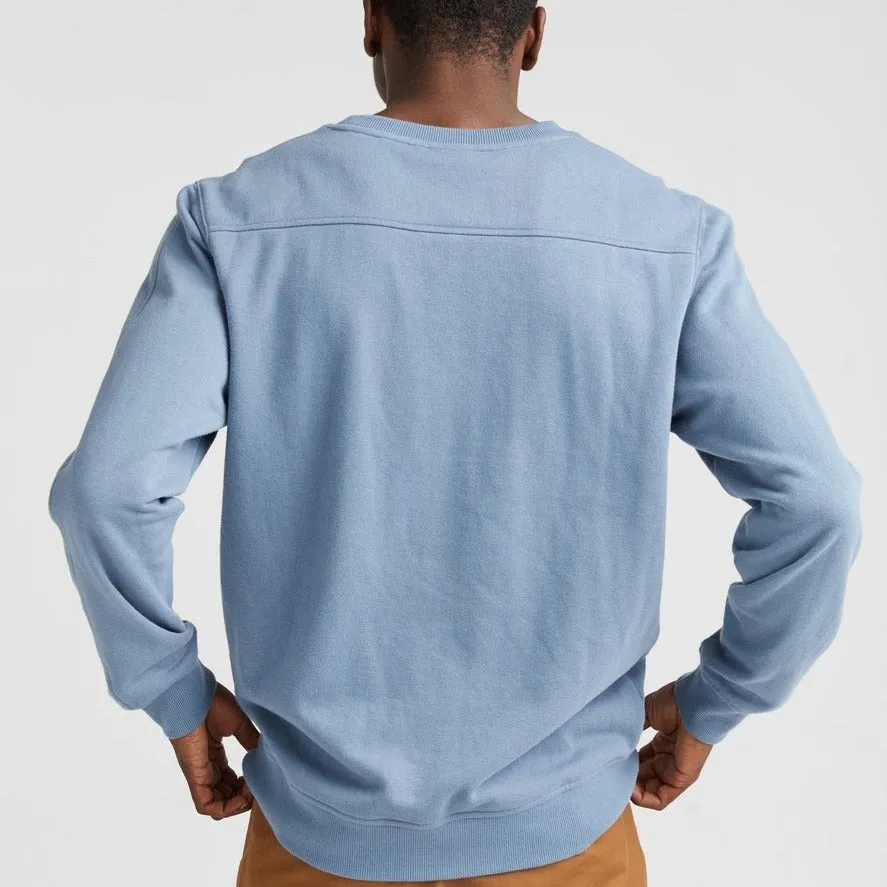 Recycled Fleece Sweatshirt (Blue Mirage)