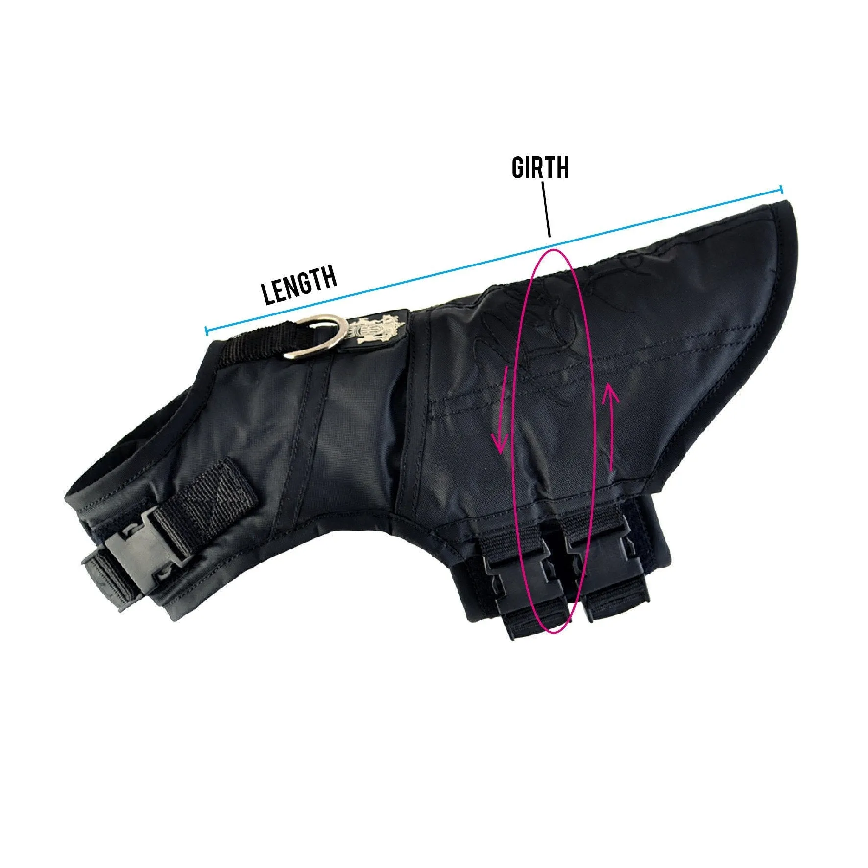 Rogue Active Dog Jacket - 'BLACK'