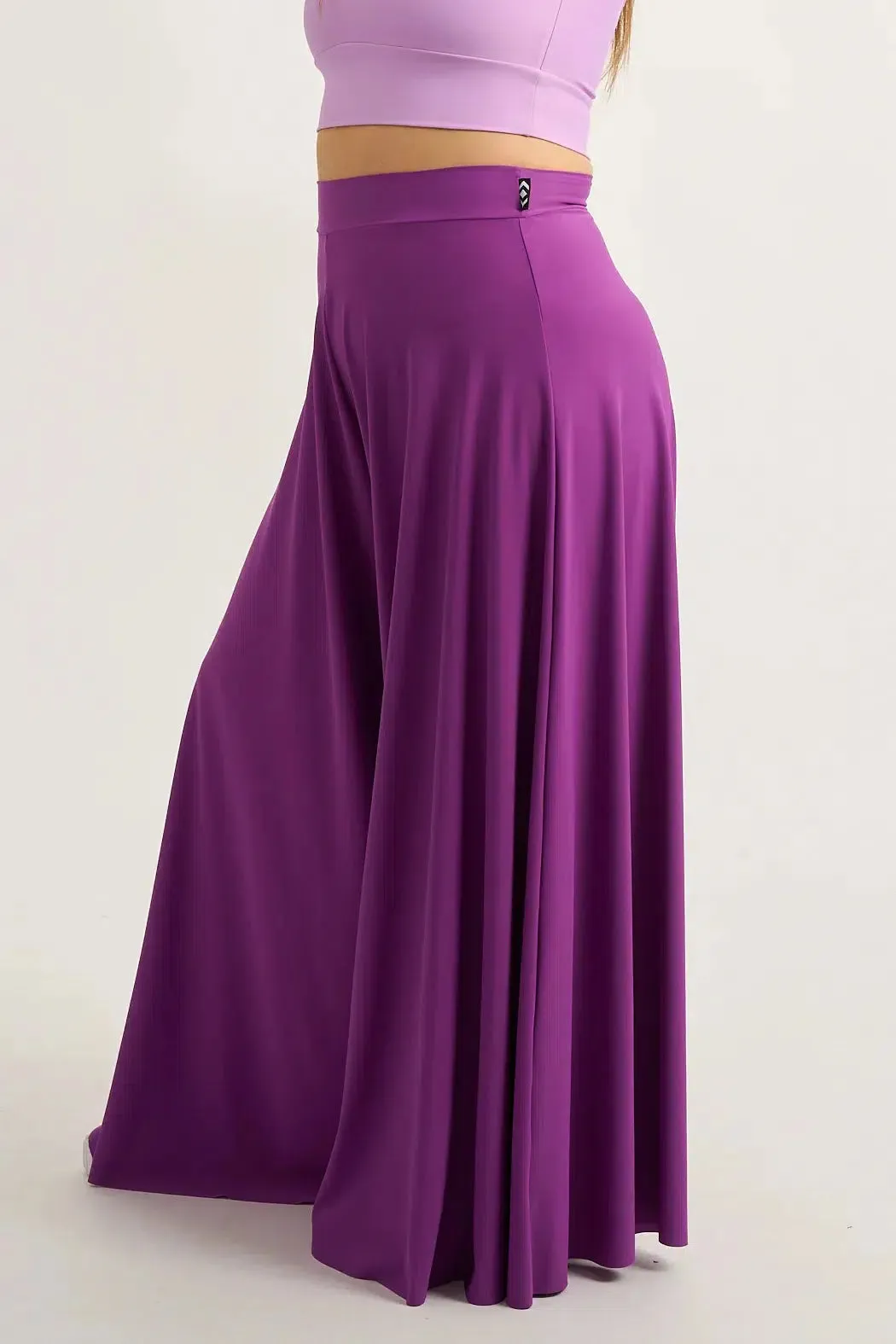 Silky Palazzo Pant - Purple