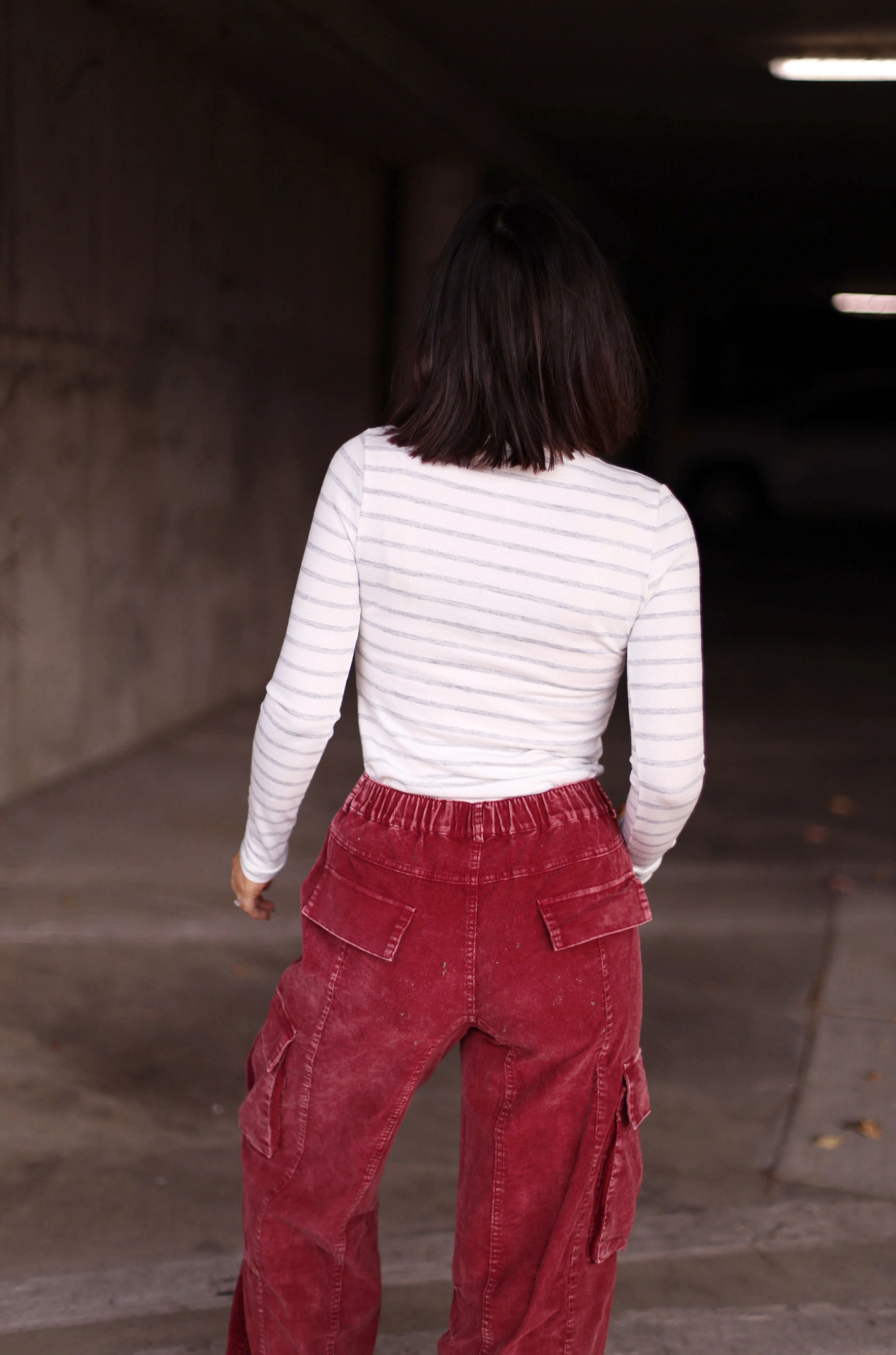 Striped Crew Neck Top