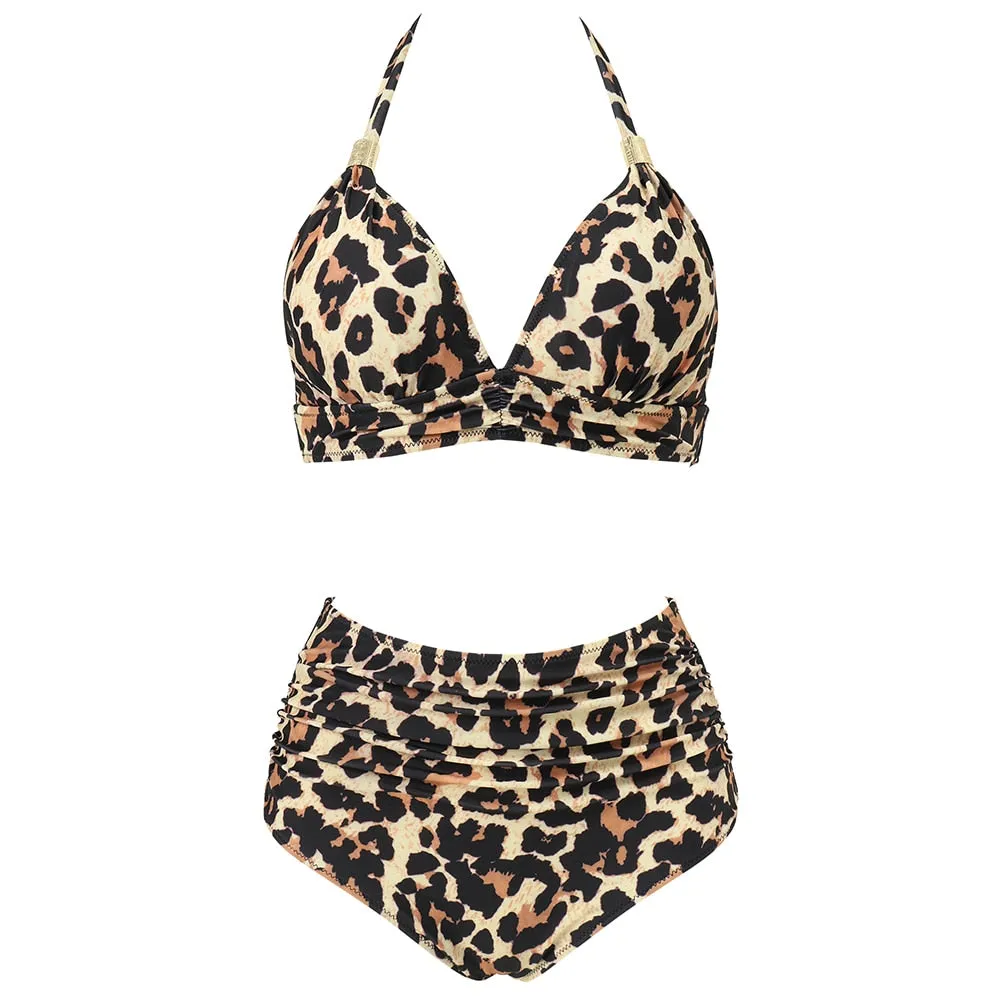 Sunset and Swim Tummy Control Zweiteilige Push-Up-Bikini-Badebekleidung