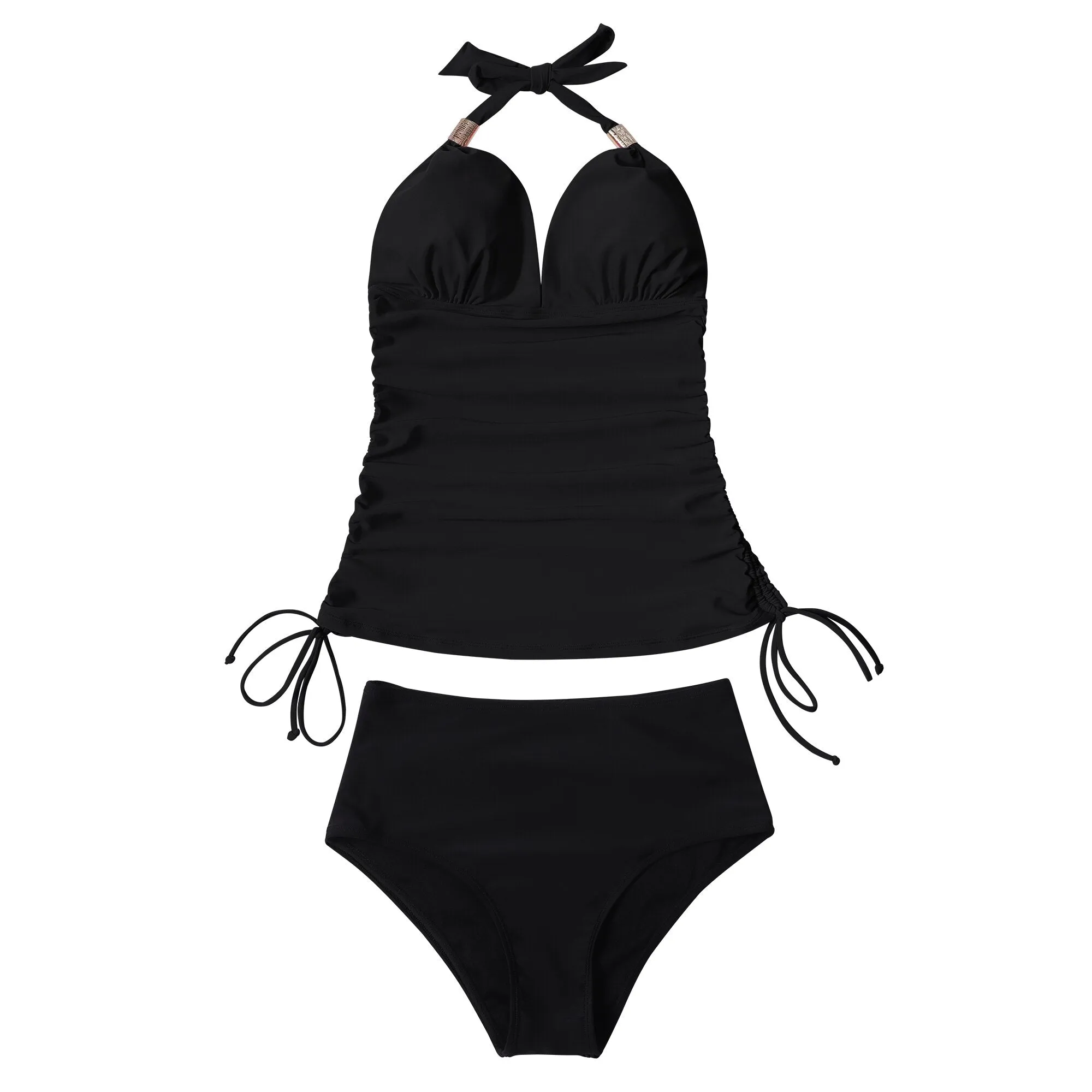 Sunset and Swim Tummy Control Zweiteilige Push-Up-Bikini-Badebekleidung