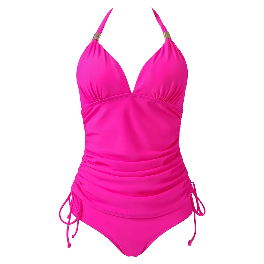 Sunset and Swim Tummy Control Zweiteilige Push-Up-Bikini-Badebekleidung
