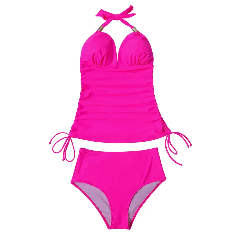 Sunset and Swim Tummy Control Zweiteilige Push-Up-Bikini-Badebekleidung