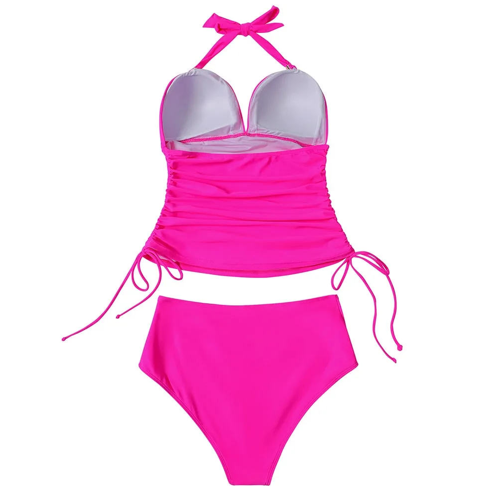 Sunset and Swim Tummy Control Zweiteilige Push-Up-Bikini-Badebekleidung