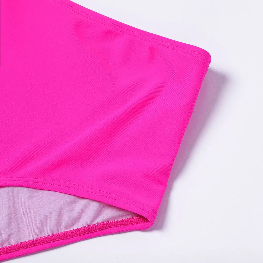Sunset and Swim Tummy Control Zweiteilige Push-Up-Bikini-Badebekleidung