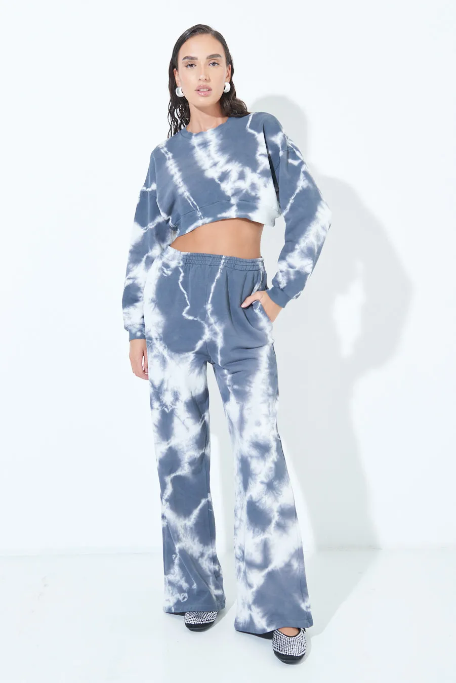 Tie-dye wide-leg pants wholesale