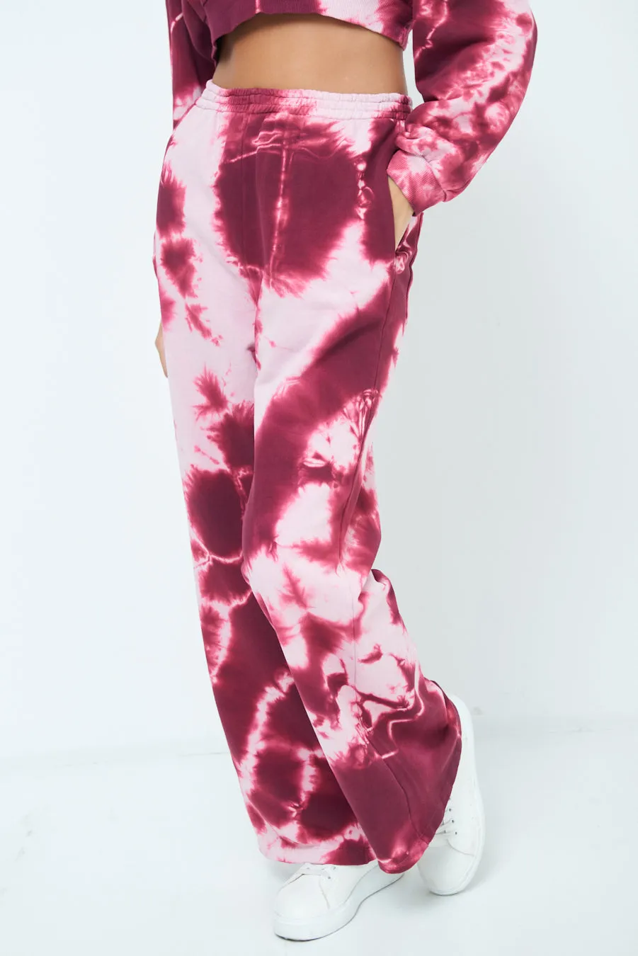 Tie-dye wide-leg pants wholesale