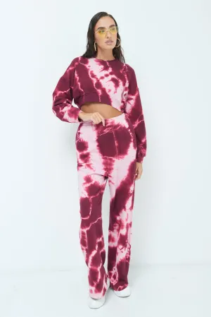 Tie-dye wide-leg pants wholesale
