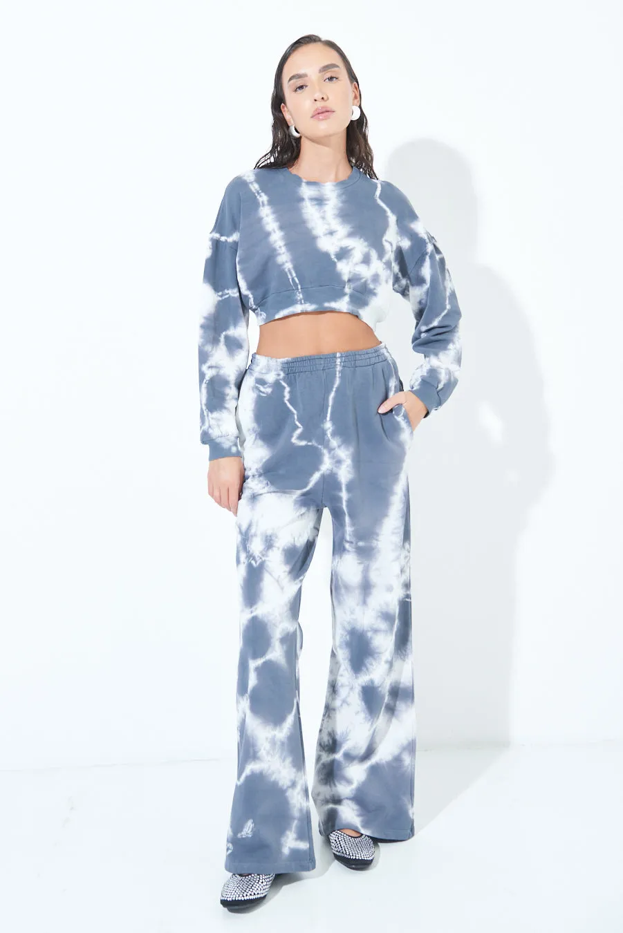 Tie-dye wide-leg pants wholesale