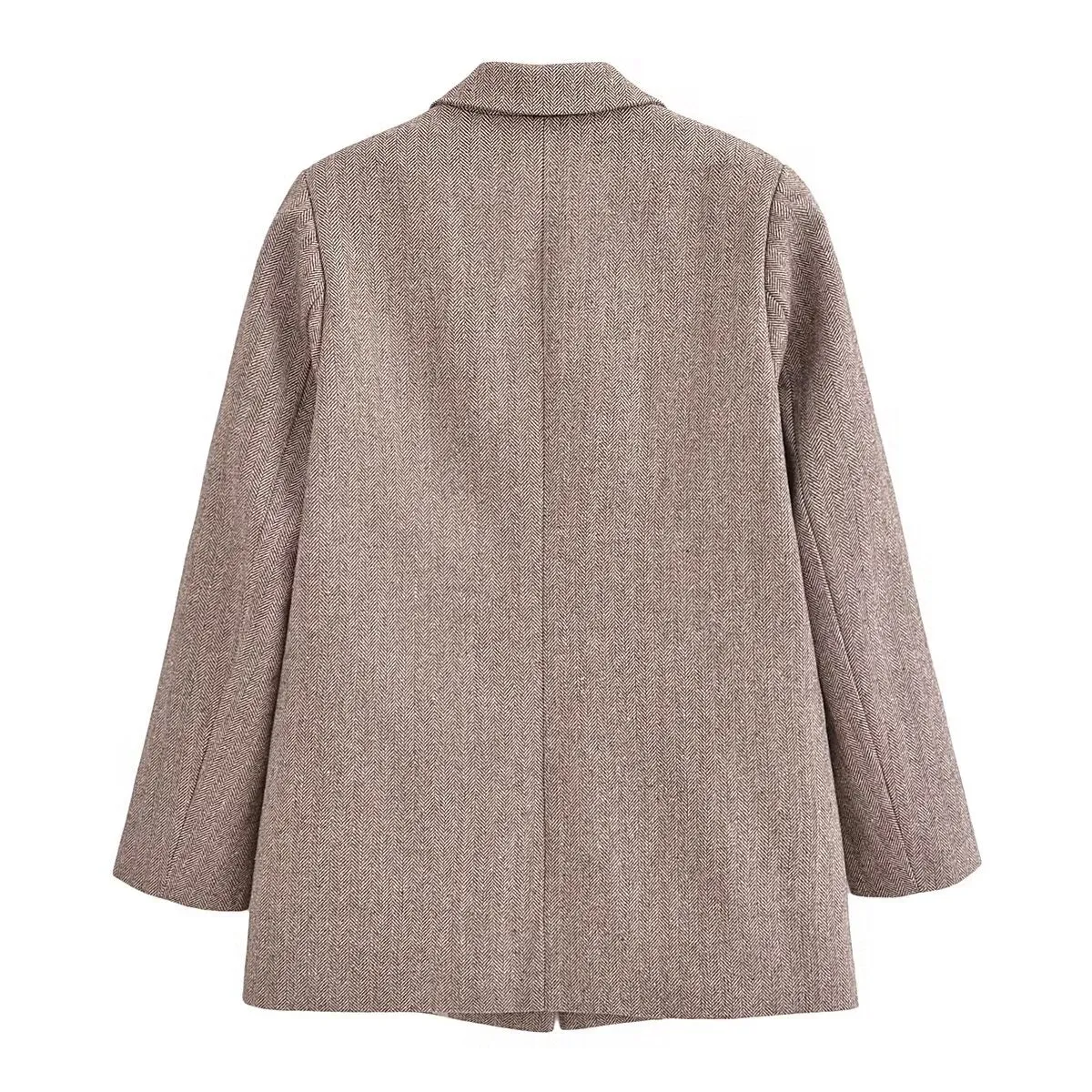 Twill Single Button Blazer