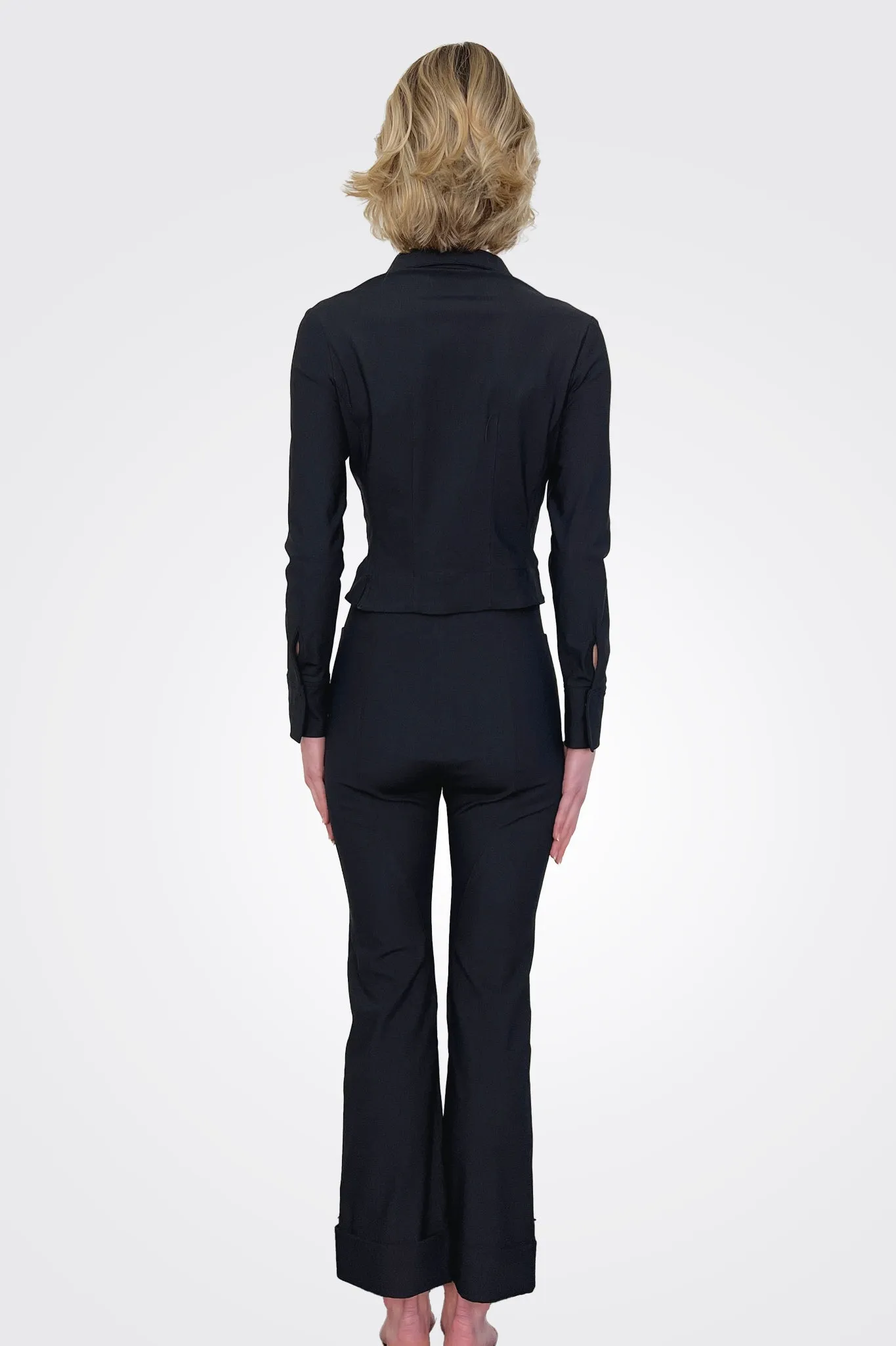 Verdell Tech Stretch Cuffed Pant - Black