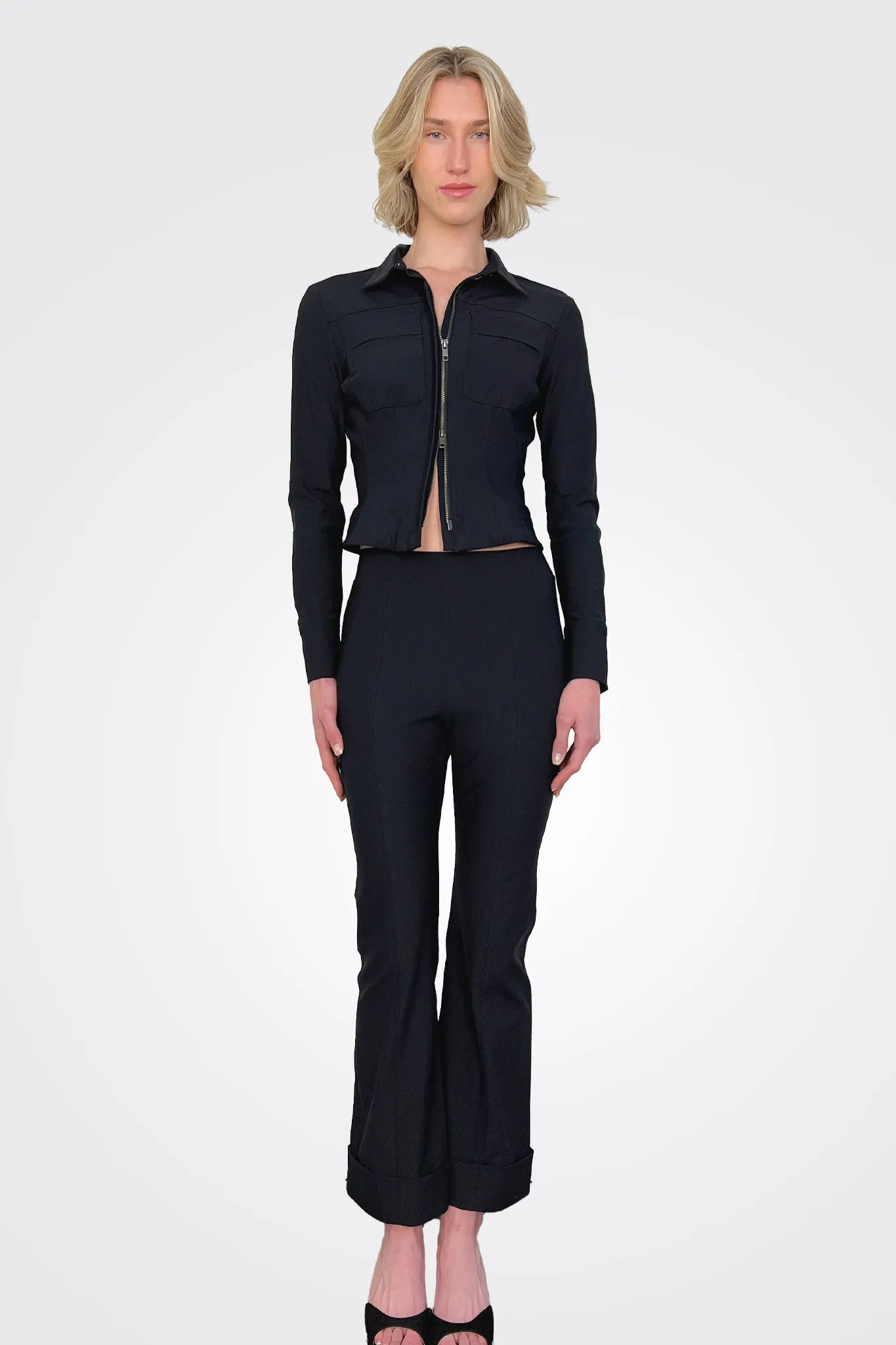 Verdell Tech Stretch Cuffed Pant - Black