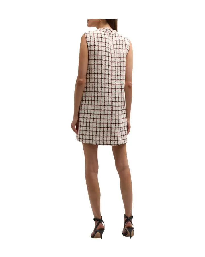 Veronica Beard Laurel Tweed Check Mini Dress