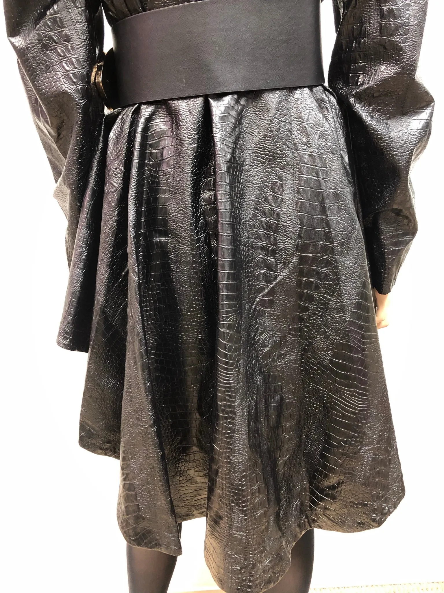 Vintage Jessica Faux Leather Peplum Jacket Size Free up to 3x