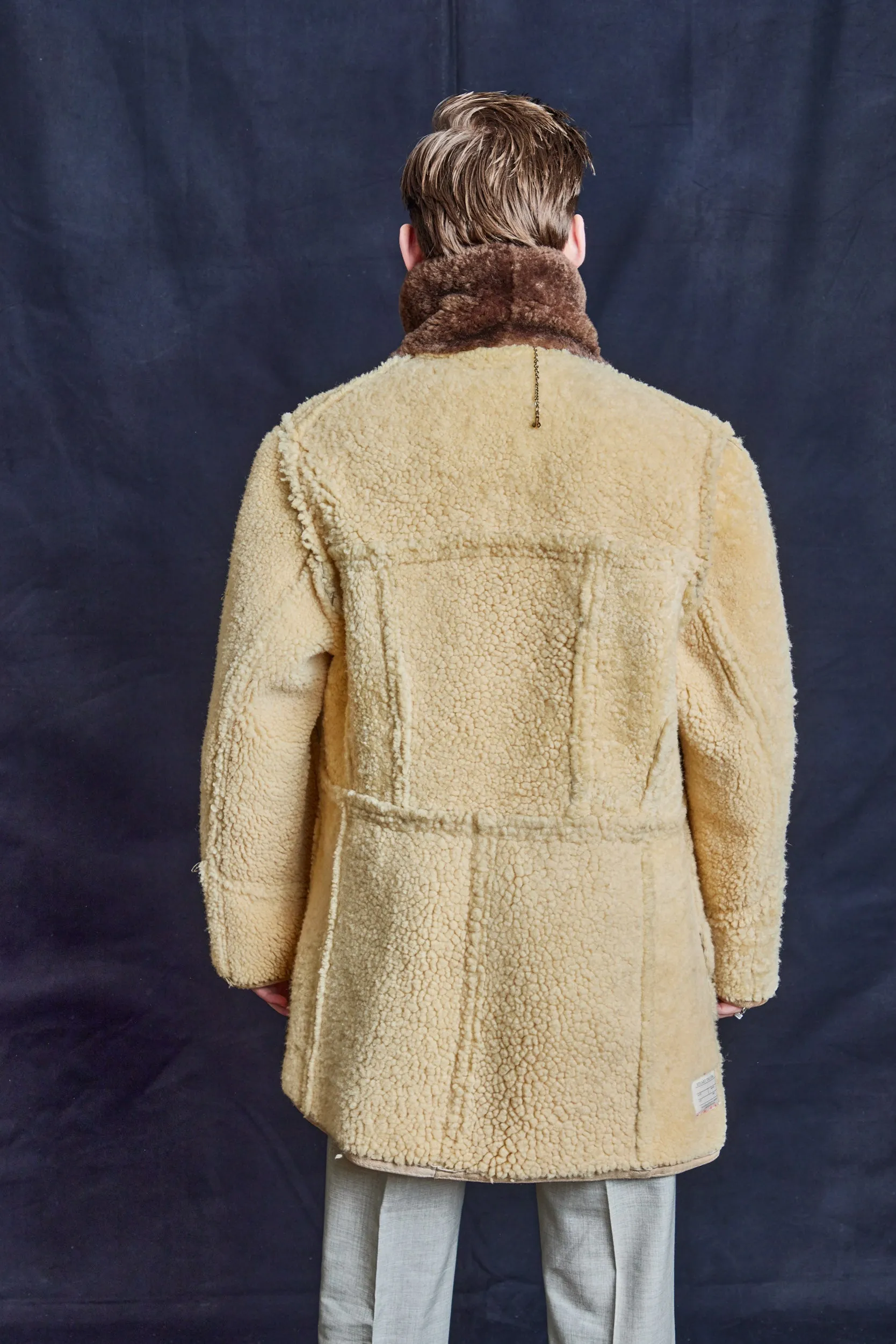 Vintage Multicolour Sheepskin Coat