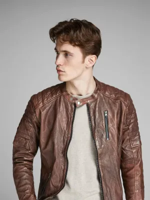 Vintage Style Leather Jacket by TJS
