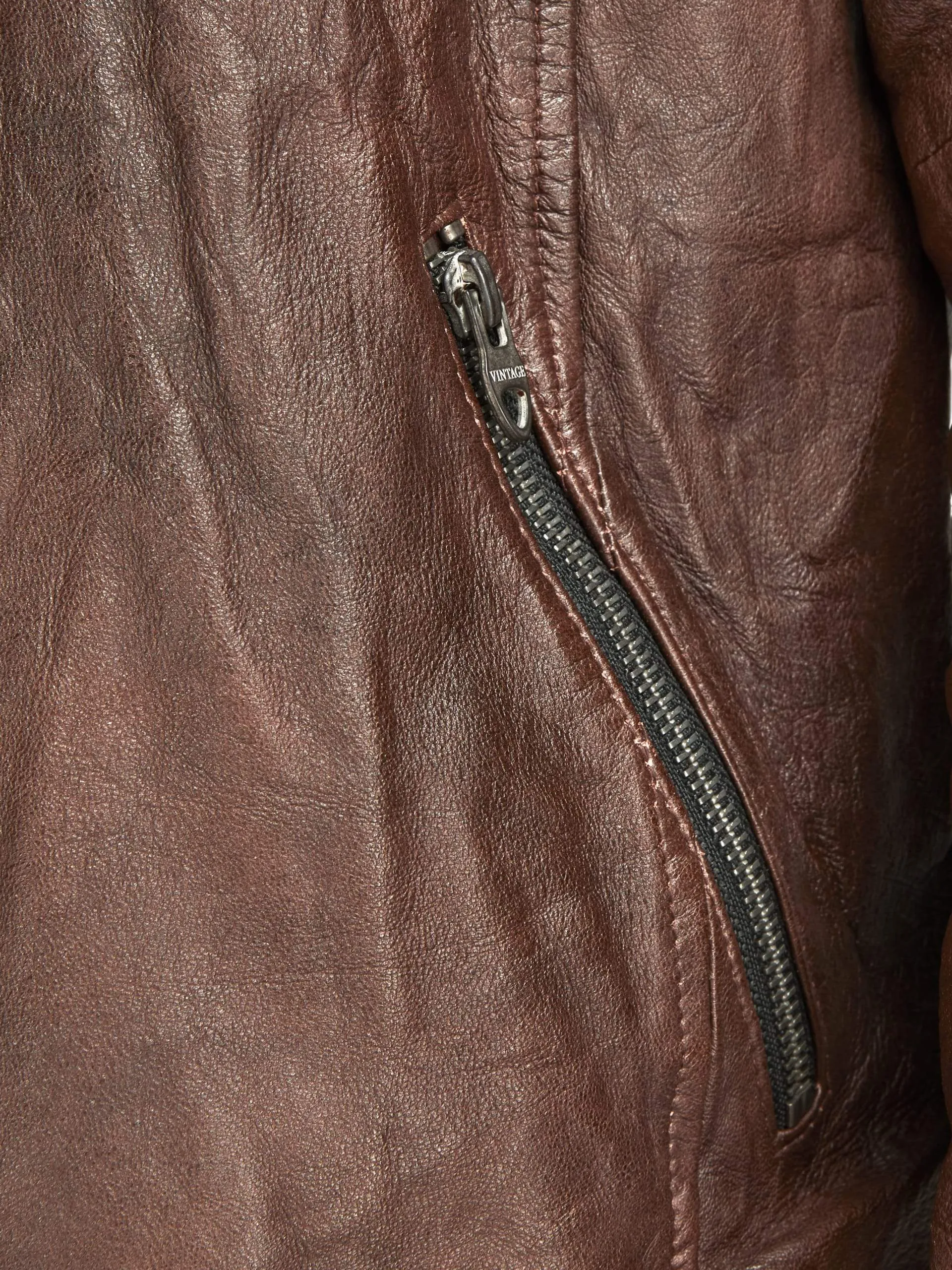 Vintage Style Leather Jacket by TJS