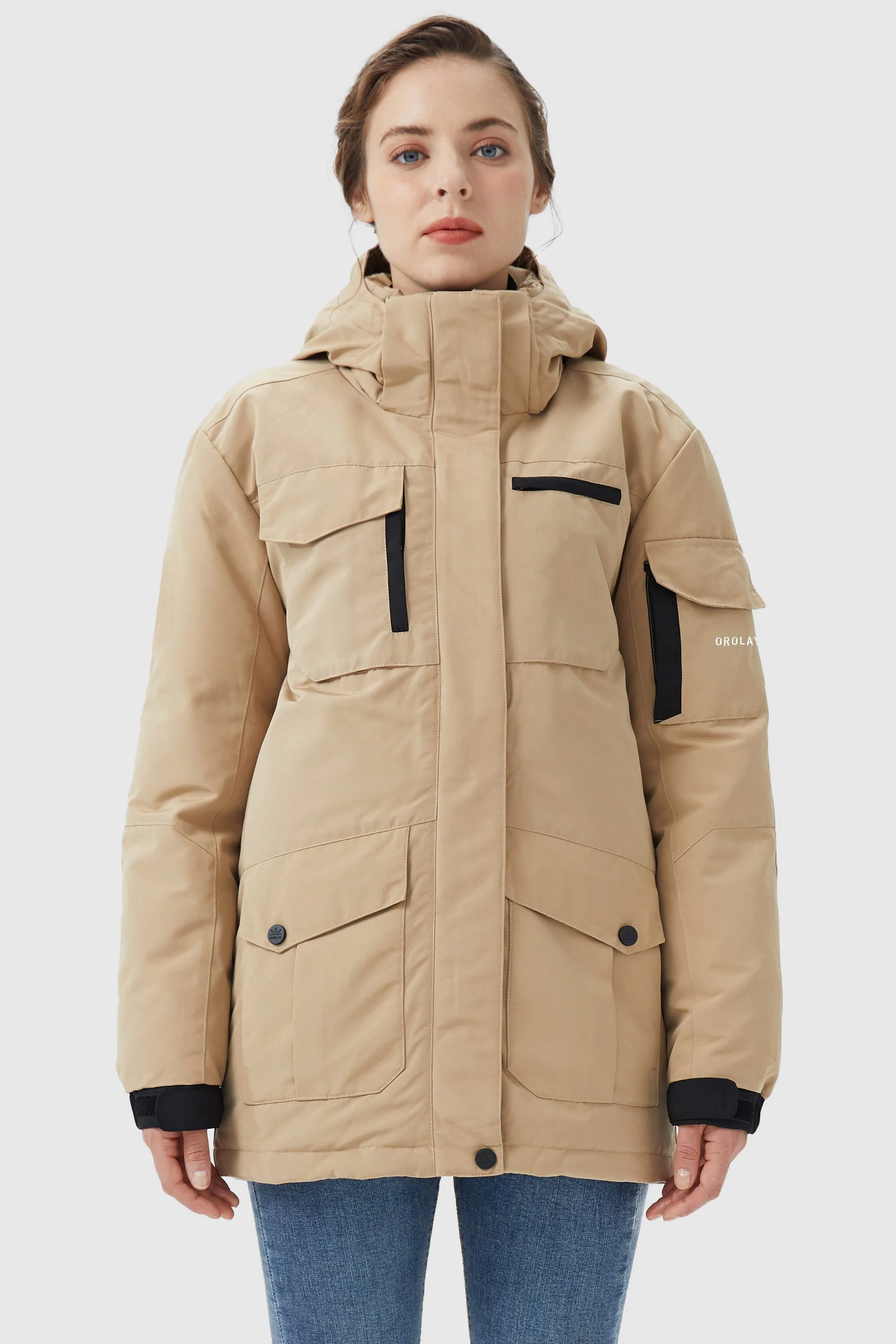 Warm Multiple Pockets Parka Jacket