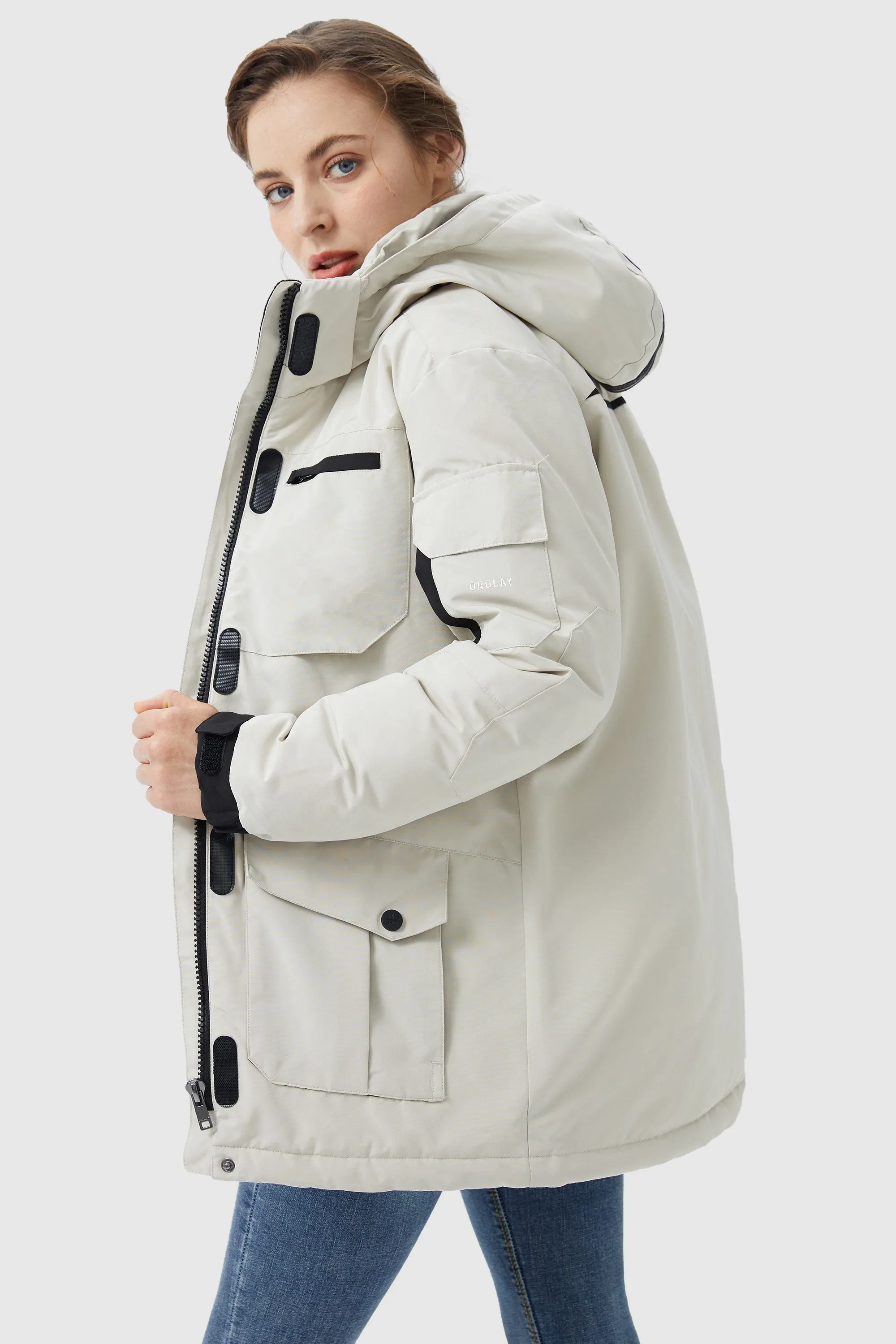 Warm Multiple Pockets Parka Jacket