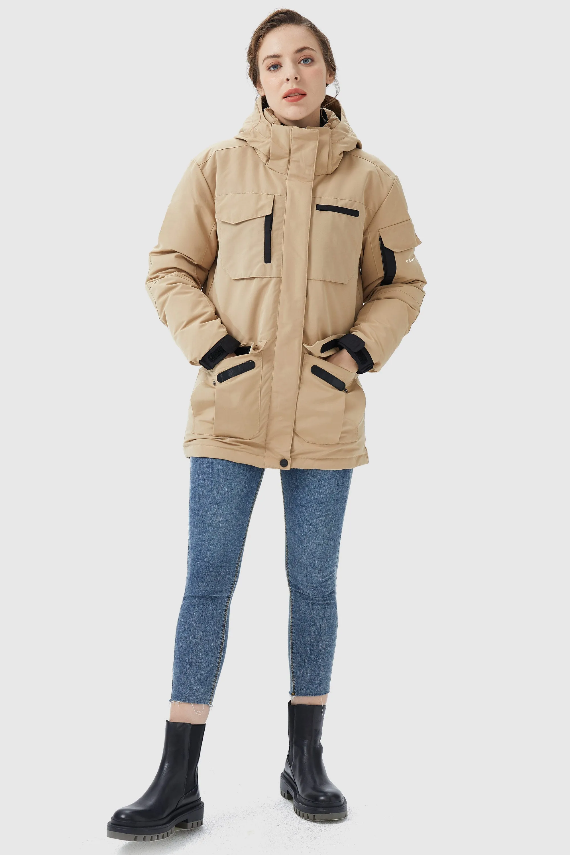 Warm Multiple Pockets Parka Jacket