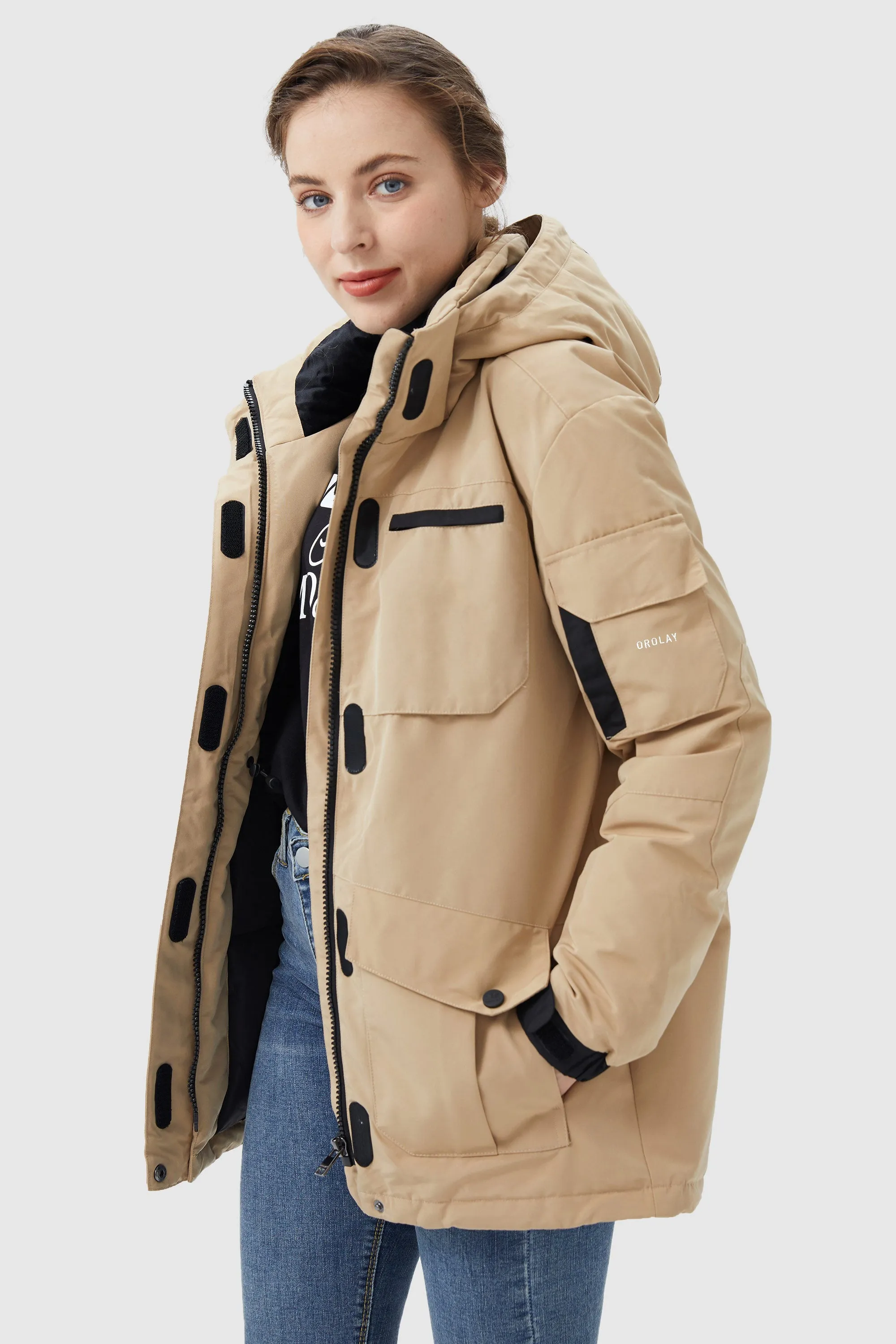 Warm Multiple Pockets Parka Jacket