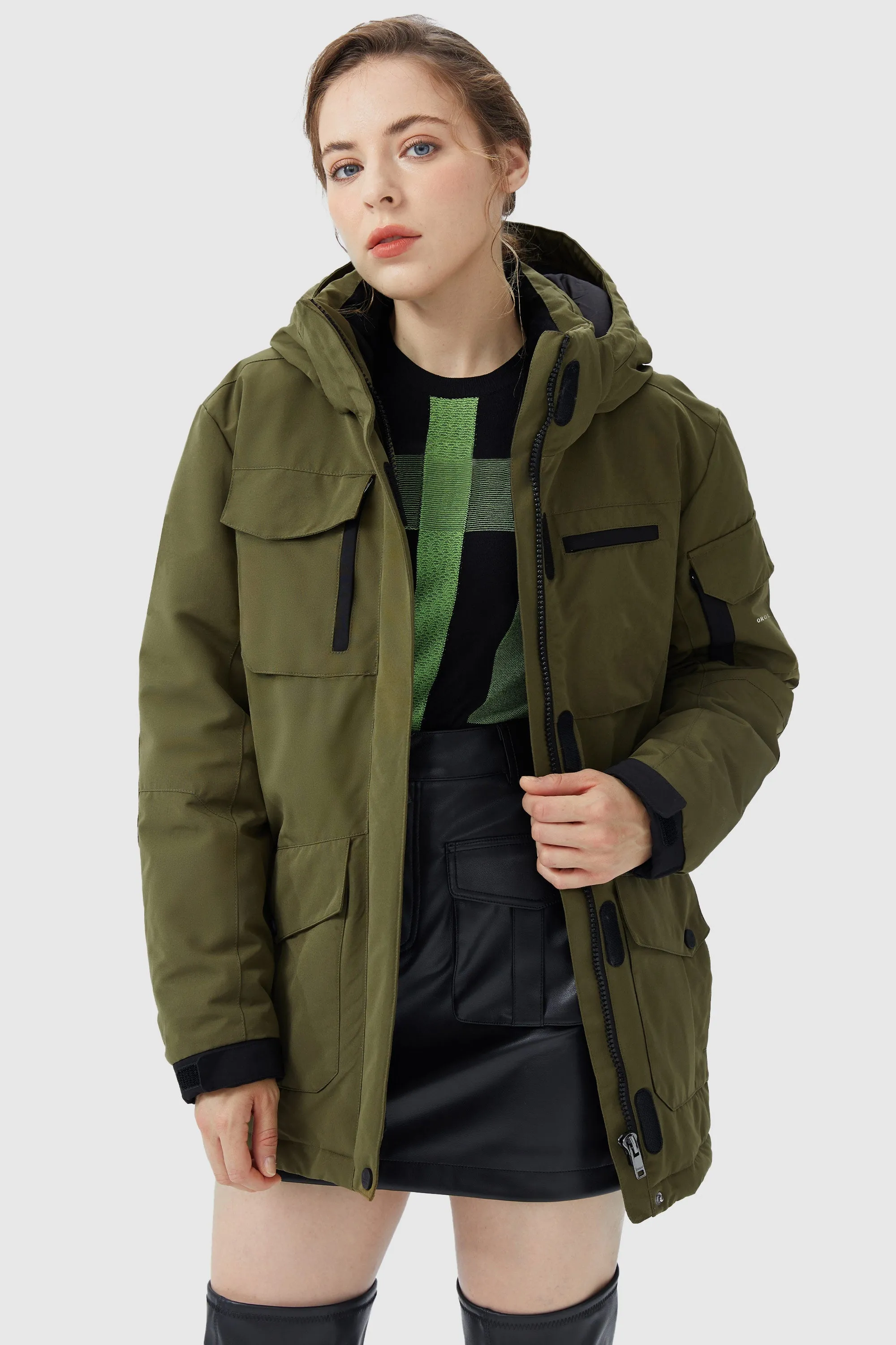 Warm Multiple Pockets Parka Jacket